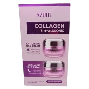 🪷 Azure Collagen & Hyaluronic Anti-Aging Day & Night Cream Set